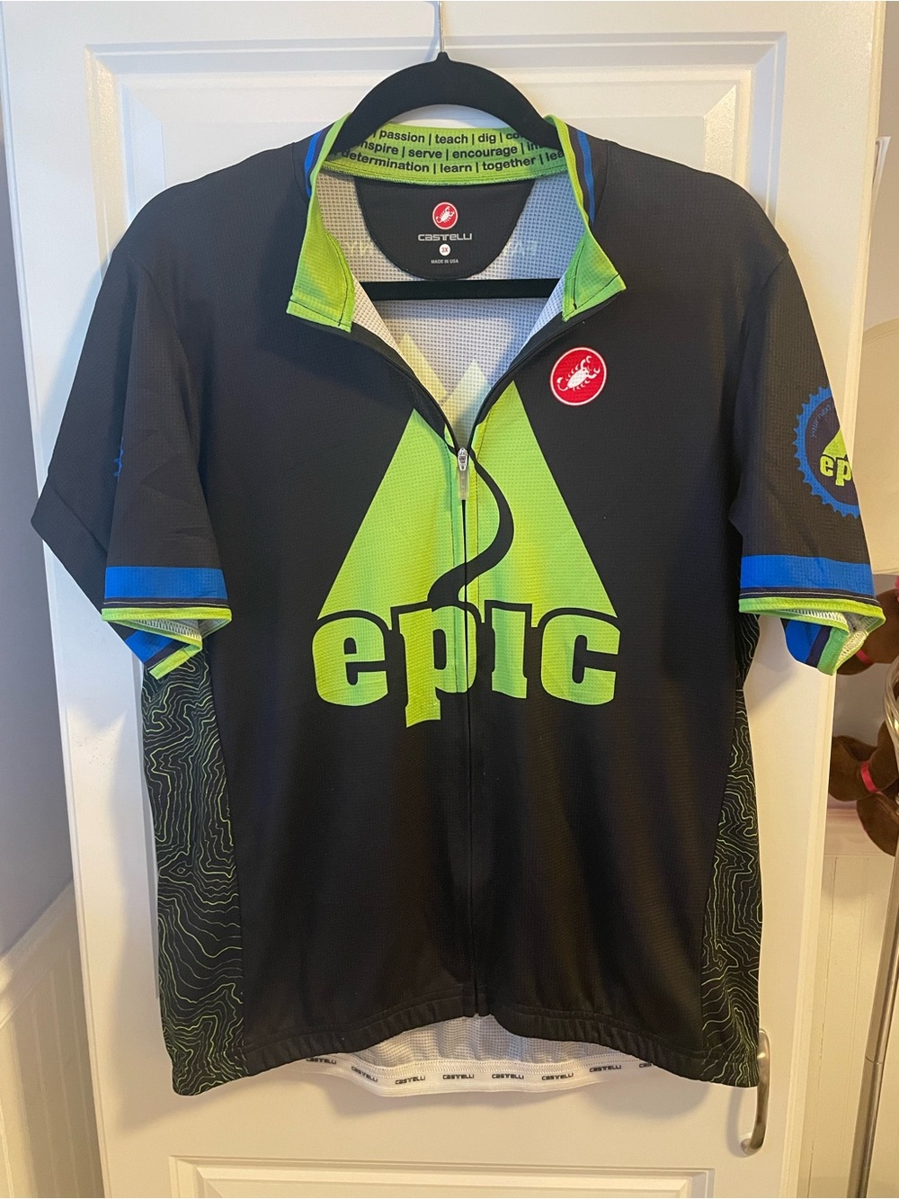 Castelli 3XL EPIC Outdoor Adventures Cycling Jersey Fayetteville NY Full Zip